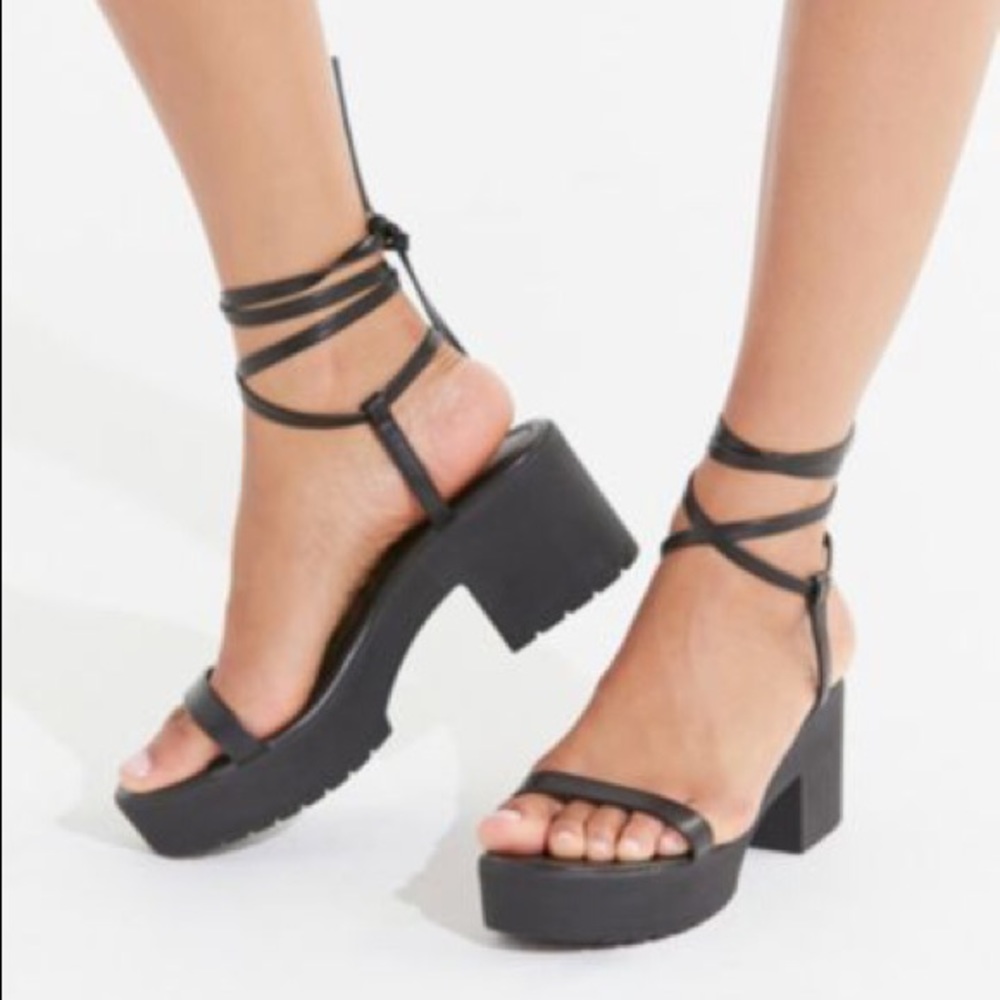 Urban Outfitters Lace Up Platform Sandal